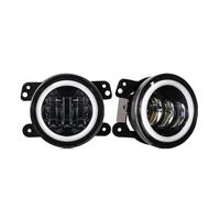 Faro Anteriore Per Dodge Per Journey 2009-2013 Per Magnum 2005-2008 Per Charger 2011-2013 4 "pollici LED fendinebbia auto anteriore luce di guida Halo DRL Faro Proiettore anteriori(White Amber Halo)