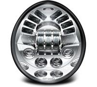 Faro Anteriore per Motocicletta per Street Rod 2007- VRSCR Faro Anteriore per Motocicletta Forma Ovale Anabbaglianti/abbaglianti Normali e Lampada adattiva