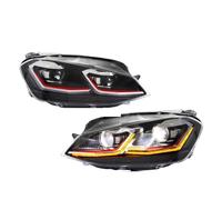 Faro Anteriore Per VW Per Golf 7 MK7 VII 2013-2018 Auto Fari A LED Sequenziale Segnale Di Girata Anteriore Lampade Di Montaggio Non Adatto Per GTI Per Xenon Modello Blocchi fari anteriori auto