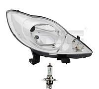 Faro Anteriore Sinistra H4 per Peugeot 107 Incl. Osram Lampade