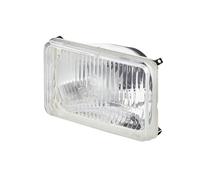 HELLA Alogeno Gruppo ottico, Faro principale - 12V / 24V - rettangolare - Numero di riferimento: 12.5 - cristallino - Spina: Spina piatta - Dx/Sx - Quantità: 1 - 1LB 003 177-081