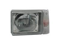 Faro anteriore sinistro compatibile con Fiat Panda 1986 1987 1988 1989 1990- VP1328L Faro Lato conducente Fari Assemblea Proiettore Anteriore Luce Dell'automobile Bianco LHD