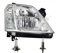 Faro Anteriore Sinistro H1/H7 Per Opel Meriva Inclusi Lampadine Osram