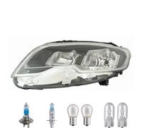 Faro Anteriore Sinistro Inclusi Lampade Premium Per Peugeot 301