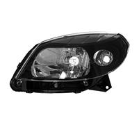 Faro Anteriore Sinistro Nero H4 Per Dacia Sandero