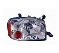 Faro anteriore sinistro per nissan king cab navara 2002-2004 elettrico cromato