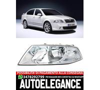 Faro anteriore sinistro per Skoda Octavia 2 H1 H7 + motore elettr. Riflettore