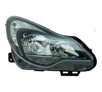 Faro anteriore sx CORSA D 11-14 diurna TYC H7/H1 nero motor reg el 1216646/
