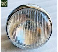 Faro Anteriore Tipo Lucas 7" In Acciaio Cromato Adatto Per BSA Ariel Vintage