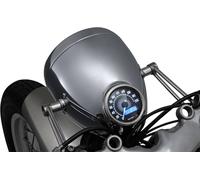 Faro Anteriore Vintage Daytona 5-3/4" Nero Anello Cromato con inserto Velona 60m