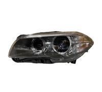 Faro Assemblaggio Compatibile Con BMW Serie 5 Per F10 2014 2015 2016 Gruppo Ottico Anteriore Angel Eye Xenon H-ID Lampada Luce Anteriore Auto Indicatore Di Direzione Faro(Black,Left)