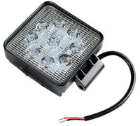 Faro ausiliario 9 led quadrato auto nero, indicatore fuori strada START