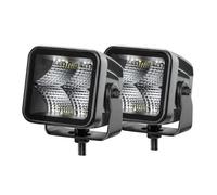 HELLA 1FA 358 176-811 LED-Faro di profondità, Black Magic Cube Kit 3.2", 12/24V, Montaggio, esterno, Illuminazione campo vicino, Cavo 500mm, Spina Spina DEUTSCH, Kit, Quantità 2