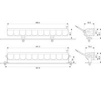 Faro ausiliario a lunga distanza Sx avvitato 1FE 358 154-021 HELLA
