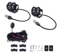 Faro Ausiliario LED Quadrato 160W Spot RGB DRL Bianco Ambra IP68 Alluminio 12V