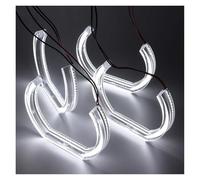 Faro Auto Anelli Angel Eyes A LED Luminosi Stile Per DTM Per BMW E46 Per M3 Coupé E Cabriolet Del 1999 2000 2001 2002 2003 2004 2005 E 2006 Con Fari Allo Xeno Fanale Anteriore(Type A)
