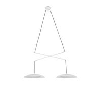FARO BARCELONA 24504 - SLIM LED Lampada a sospensione doppia estensibile bianca
