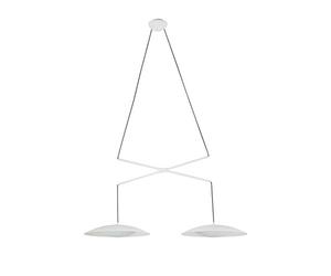 FARO BARCELONA 24504 - SLIM LED Lampada a sospensione doppia estensibile bianca