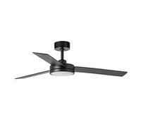 FARO BARCELONA Ventilatore LED a soffitto Barth con lampada, nero FARO BARCELONA