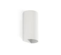 Faro Barcelona 40542 - SOLE 2L Lampada da parete rotondo bianca scanalata