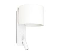 Faro Barcelona 64304 - FOLD Lampada da parete bianca con lettore LED