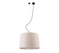 Faro Barcelona 64314-44 - SAMBA Lampada sospensione nera/bordata beige ø450
