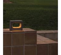 FARO BARCELONA Applique a LED Glint, 2700K, 15 cm, grigio, cemento, IP55 FARO BARCELONA