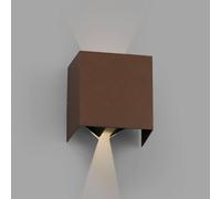 FARO BARCELONA Applique da esterni a LED Olan, ruggine 70270