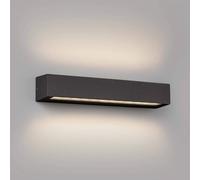 FARO BARCELONA Applique da esterno a LED Doro, grigio, alluminio, larghezza 38 cm, a 2 FARO BARCELONA