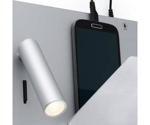 FARO BARCELONA Compatta applique LED Suau con porta USB FARO BARCELONA