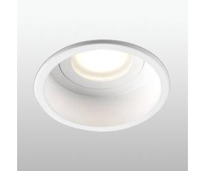 FARO BARCELONA Faretto da incasso Hyde a 1 luce, cornice rotonda, IP44, bianco FARO BARCELONA