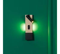 FARO BARCELONA Lampada a LED da lettura Magos, acero, legno, larghezza 30 cm FARO BARCELONA