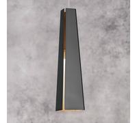 FARO BARCELONA Lampada a sospensione nero-oro Pluma, LED FARO BARCELONA