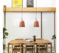 FARO BARCELONA Lampada a sospensione Studio, Ø 29 cm, rosa/nero, acciaio FARO BARCELONA