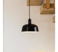FARO BARCELONA Lampada a sospensione Tatawin, nero, vetro, Ø 18,4 cm 20339-120