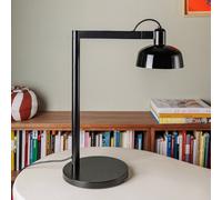 FARO BARCELONA Lampada da tavolo Tatawin, nero, acciaio/vetro, altezza 57,5 cm 20337-117