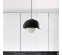 FARO BARCELONA Lampada LED a sospensione Marisol, nero, acciaio/vetro, Ø 30 cm 60013