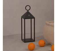 FARO BARCELONA Lampada LED da tavolo Argus, grigio scuro, alluminio, altezza 47 cm 70784