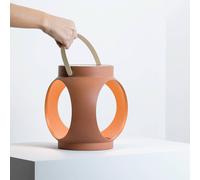 FARO BARCELONA Lampada LED da tavolo Candela, terracotta, plastica 70790