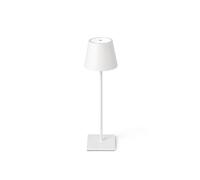 FARO BARCELONA Lampada LED da tavolo Toc con USB, IP54, bianco FARO BARCELONA