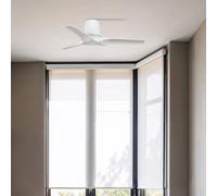 FARO BARCELONA Ventilatore da soffitto Hey S, bianco, motore a corrente continua, silenzioso, FARO BARCELONA