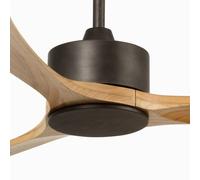 FARO BARCELONA Ventilatore da soffitto Kauai XL, DC, marrone FARO BARCELONA