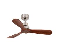 FARO BARCELONA Ventilatore da soffitto Mini Lantau, noce FARO BARCELONA
