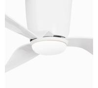 FARO BARCELONA Ventilatore da soffitto Pemba L con lampada LED, bianco FARO BARCELONA
