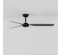 FARO BARCELONA Ventilatore da soffitto Punt M, nero, DC, silenzioso, 130 cm, telecomando FARO BARCELONA