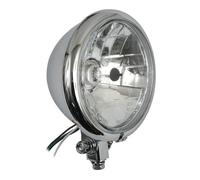 Faro Bates 5 3/4" Cromo Vetro Chiaro Per Harley - Davidson Con Marchio E