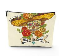 Faro borsa da viaggio per cosmetici, mantello del faro del tramonto a Mahon, borsa per il trucco in lino, ottimo regalo per viaggi, multicolore, 17,8 x 22,9 cm, Giallo_38, Taglia unica, Beauty Case