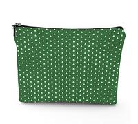 Faro borsa da viaggio per cosmetici, mantello del faro del tramonto a Mahon, borsa per il trucco in lino, ottimo regalo per viaggi, multicolore, 17,8 x 22,9 cm, Verde e Bianco_39, Taglia unica, Beauty