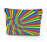 Faro borsa da viaggio per cosmetici, mantello del faro del tramonto a Mahon, borsa per il trucco in lino, ottimo regalo per viaggi, multicolore, 17,8 x 22,9 cm, Colore arcobaleno_29, Taglia unica,