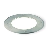 Faro Calpestabile da Incasso Tondo a Pavimento Colore Acciaio da Esterno Line Route Livos